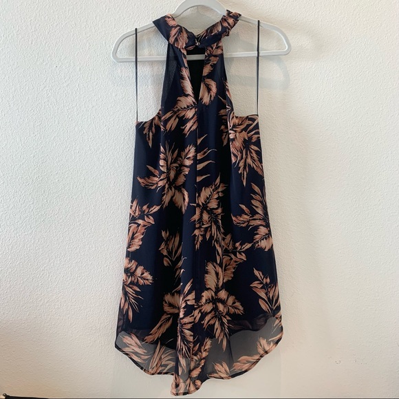 ASTR Navy Floral Mini Dress - Picture 4 of 6